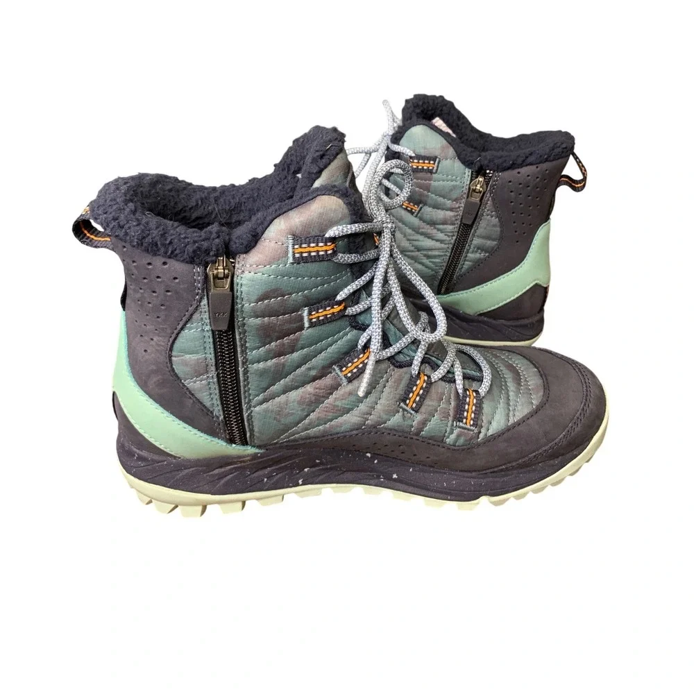 Merrell Womens Antora Winter Snow Boots‎ in Arctic Cobalt Waterproof Size 7.5